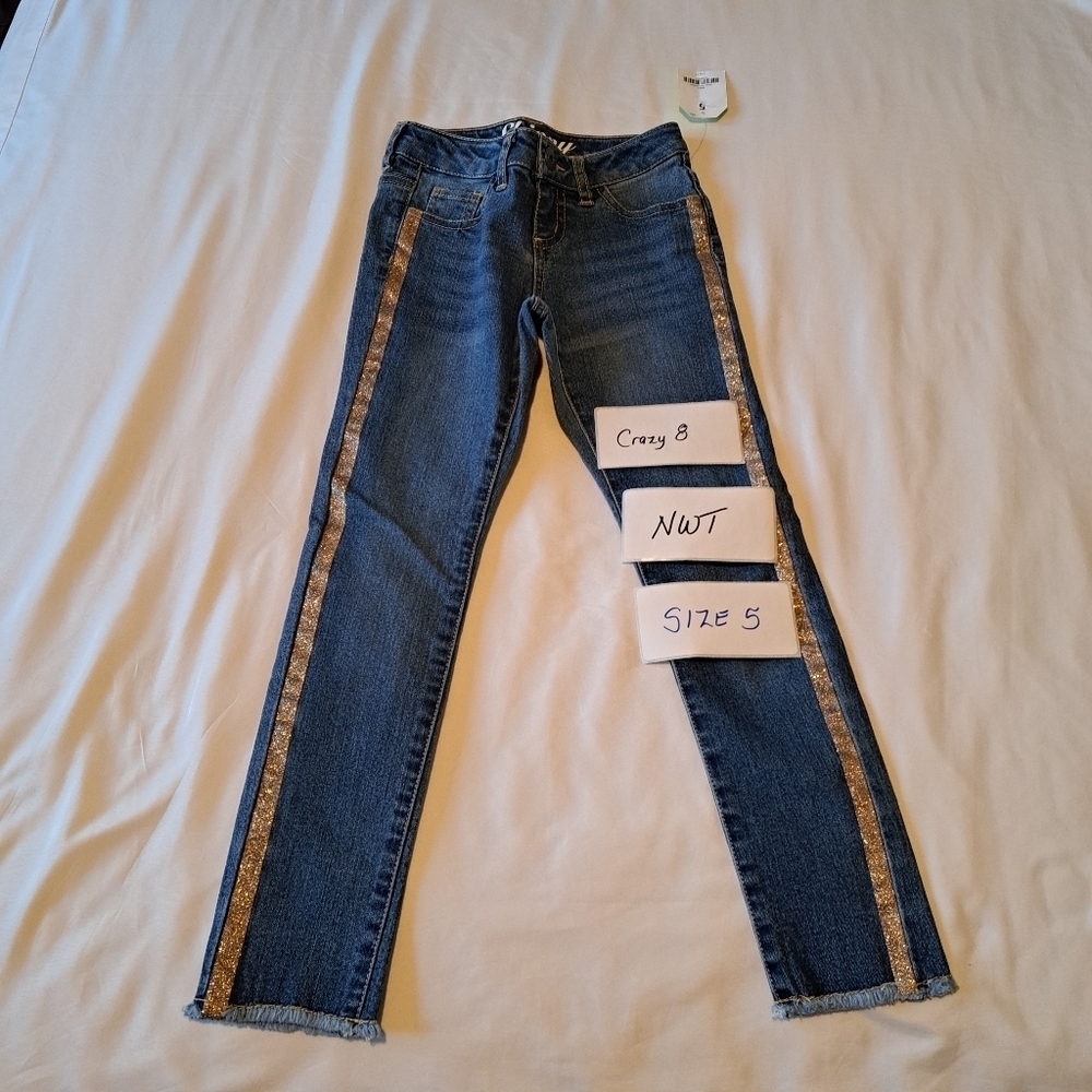 Crazy 8 girls size 5 jeans NWT
